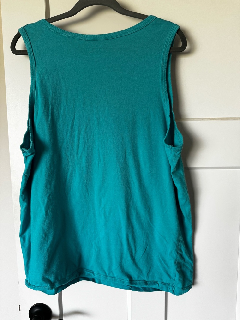 Nike Women's Teal Sleeveless Tank with White Swoosh - Picture 3 of 4